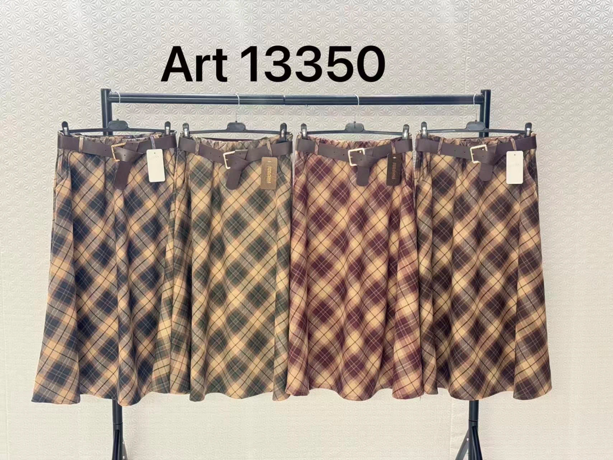 Jupe en suédine avec ceinture taille élastique imprimé 3