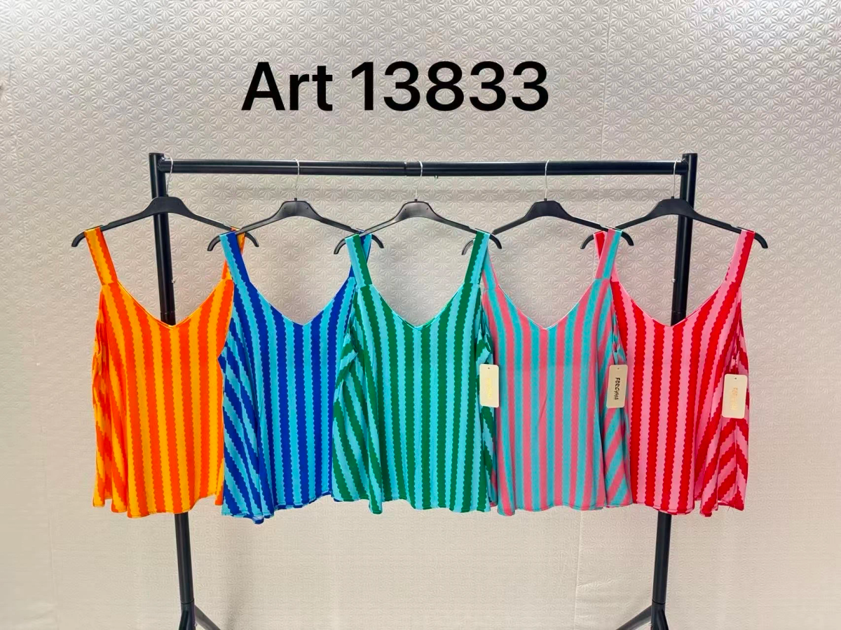 Fluid striped v-neck top 2
