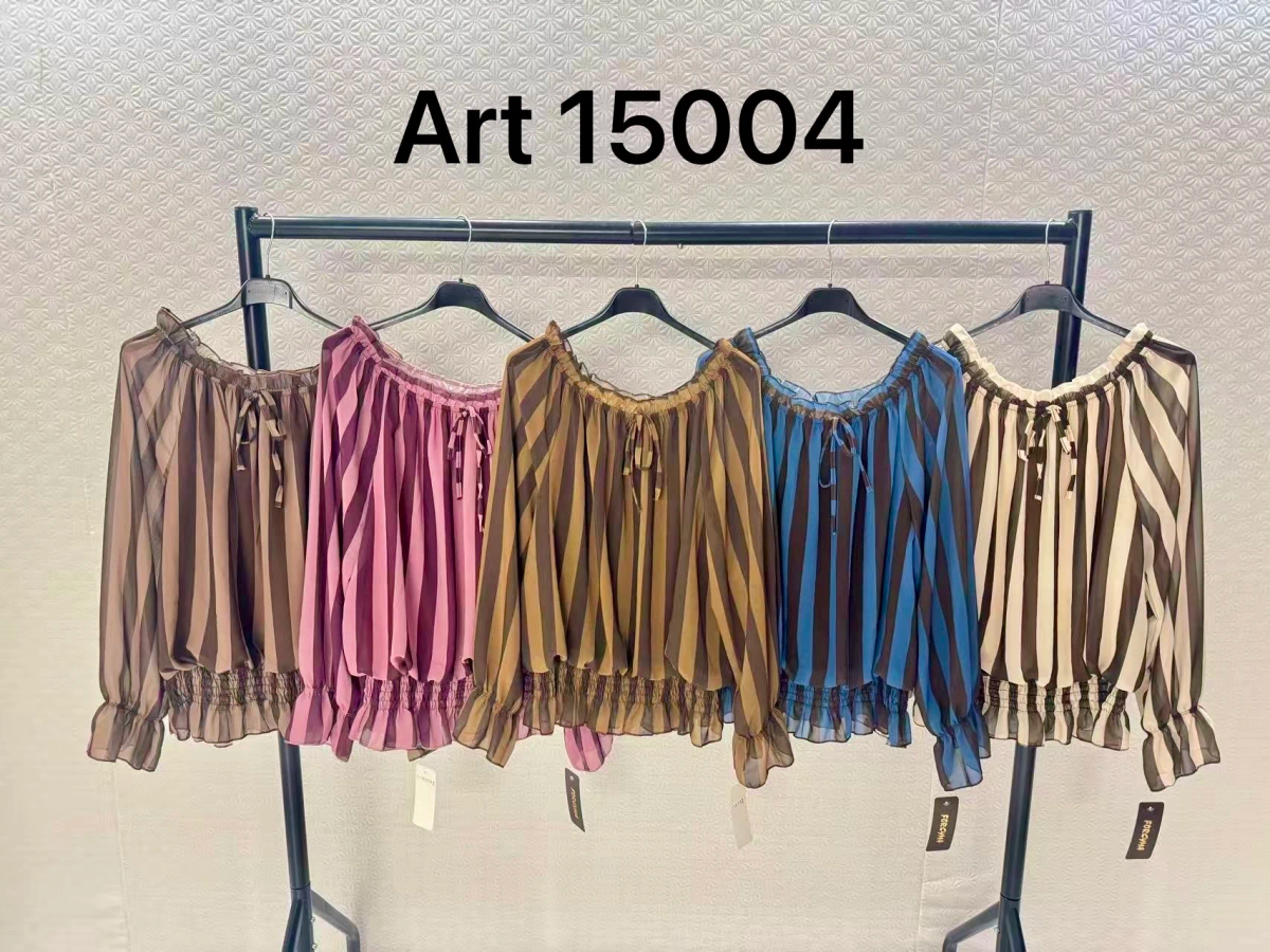 Blouse imprimé épaulées dénudées doublure viscose 2