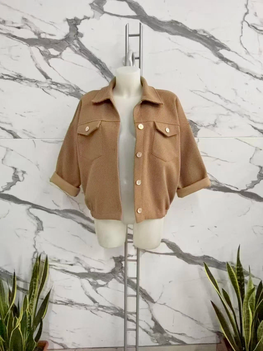 Veste courte oversize texturé 2