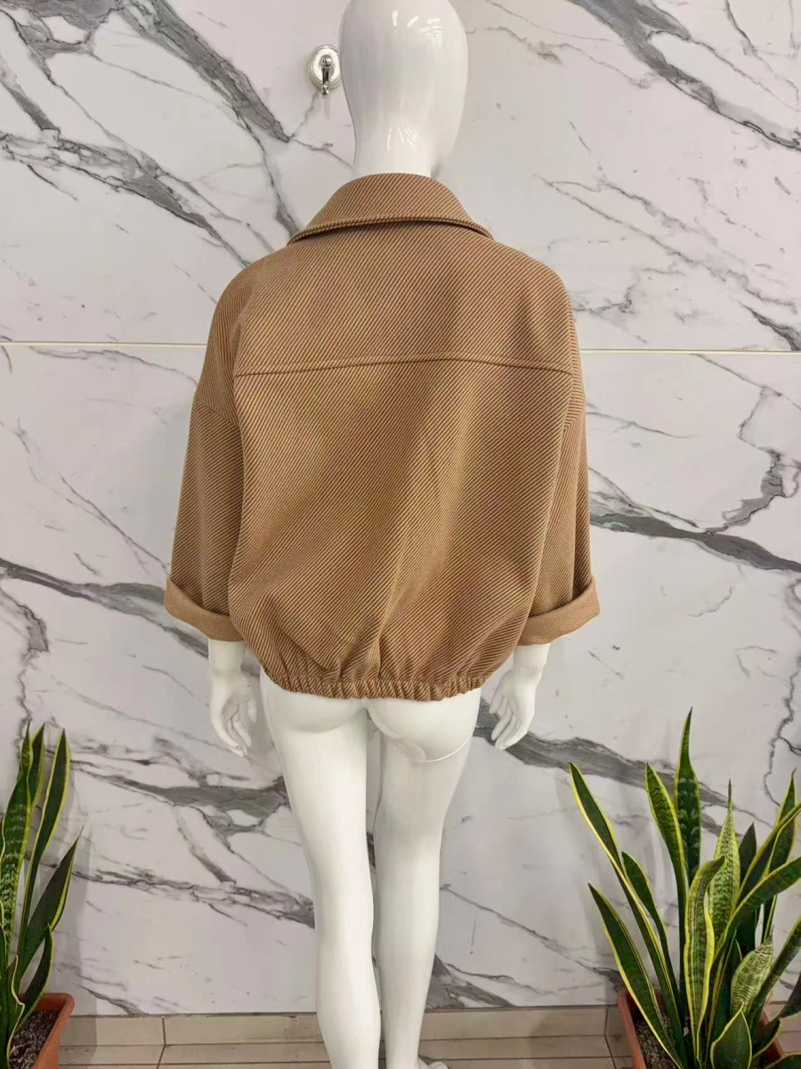 Veste courte oversize texturé 4