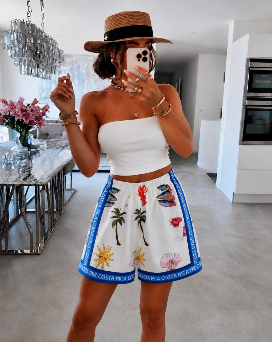 Short imprimé été  – Bohème Chic