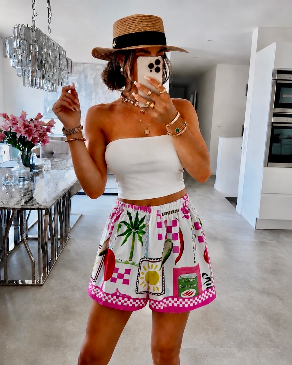 Short imprim méditerranéen – Bohème Chic