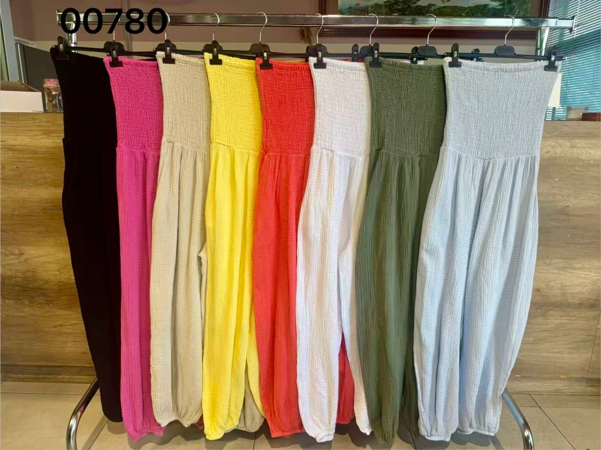 Strapless cotton gauze jumpsuit 2