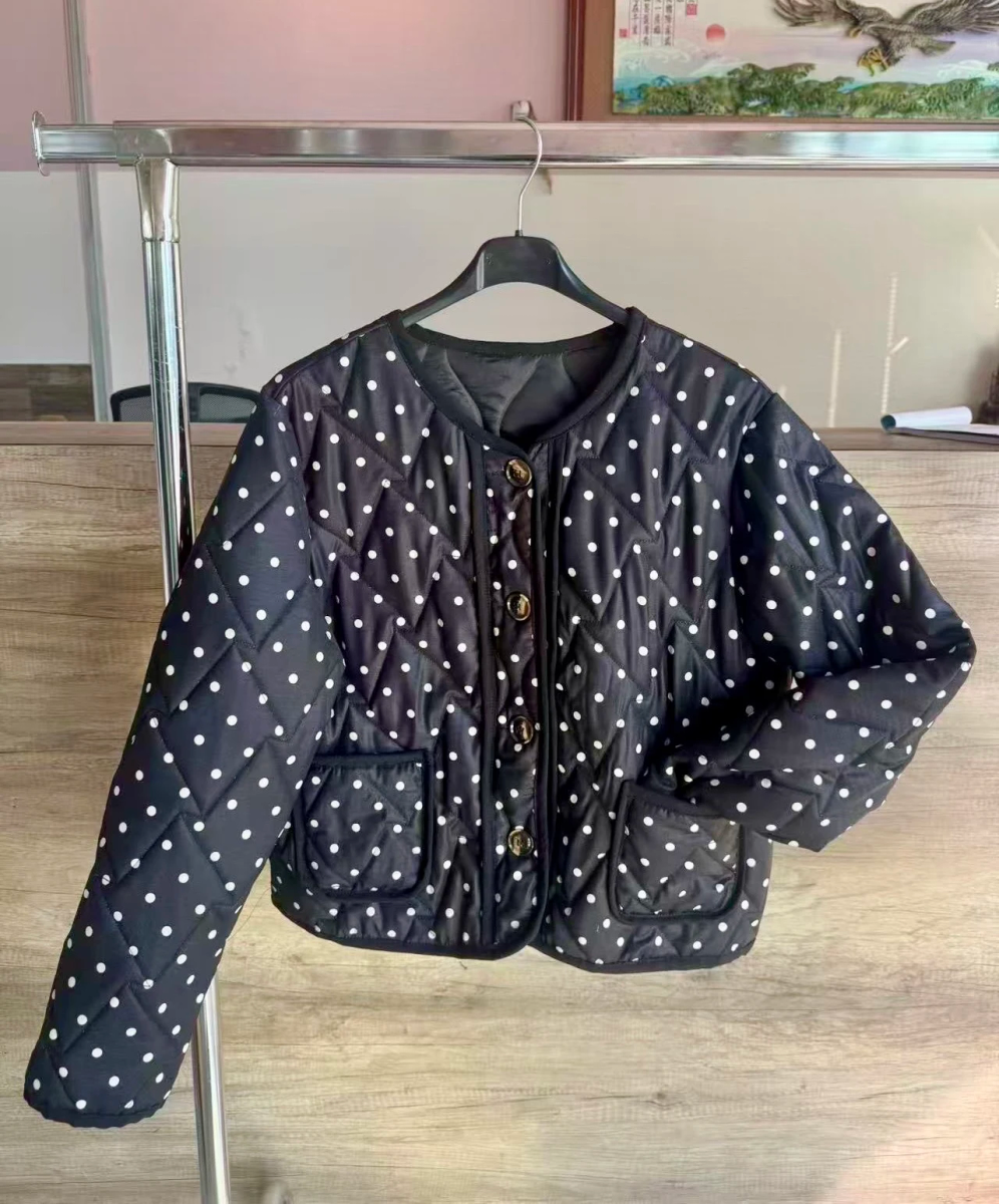 Veste matelassé imprimé pois 2