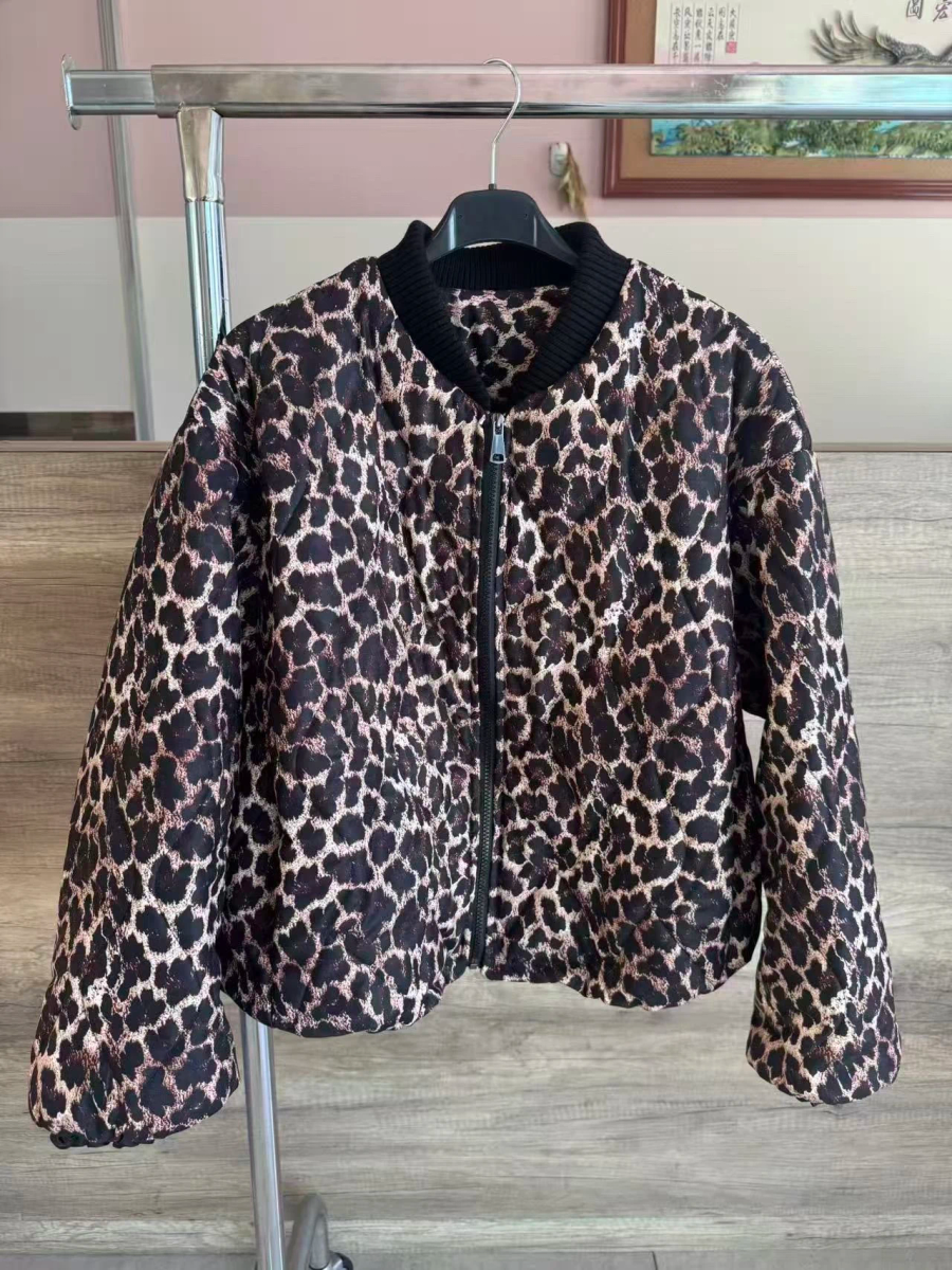 Veste Matelassé   Bomber Léopard Oversize 2