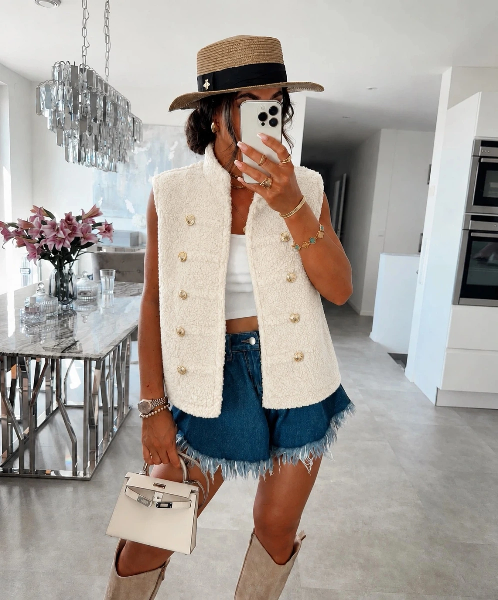 Gilet officier Teddy sans manches