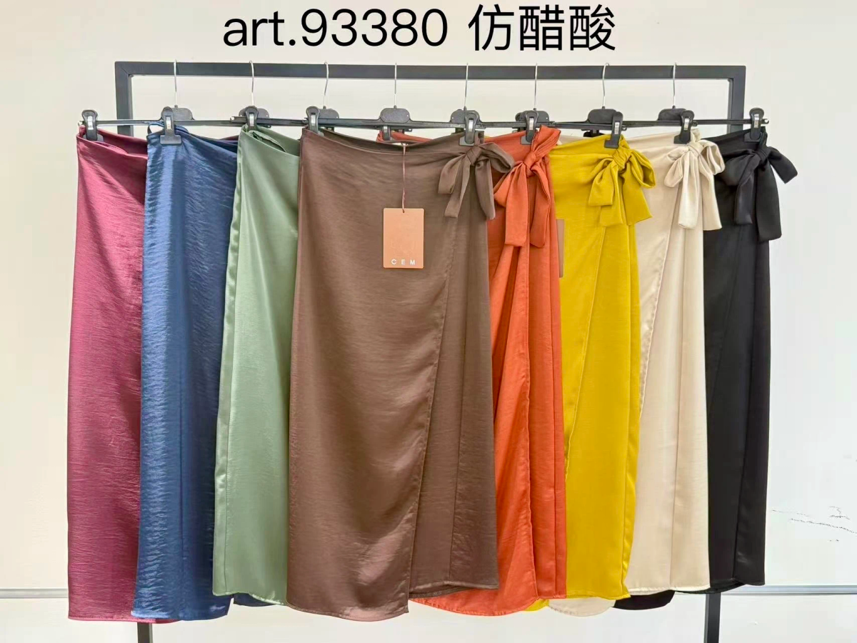 Wrap skirt to tie – fluid silk effect 2