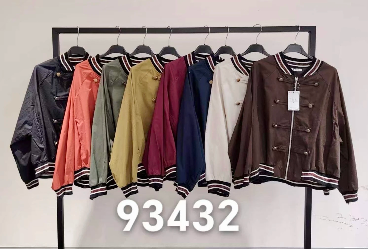 Veste COTON  Bomber Style Officier – Fermeture Zippée & Finitions Contrastées 2