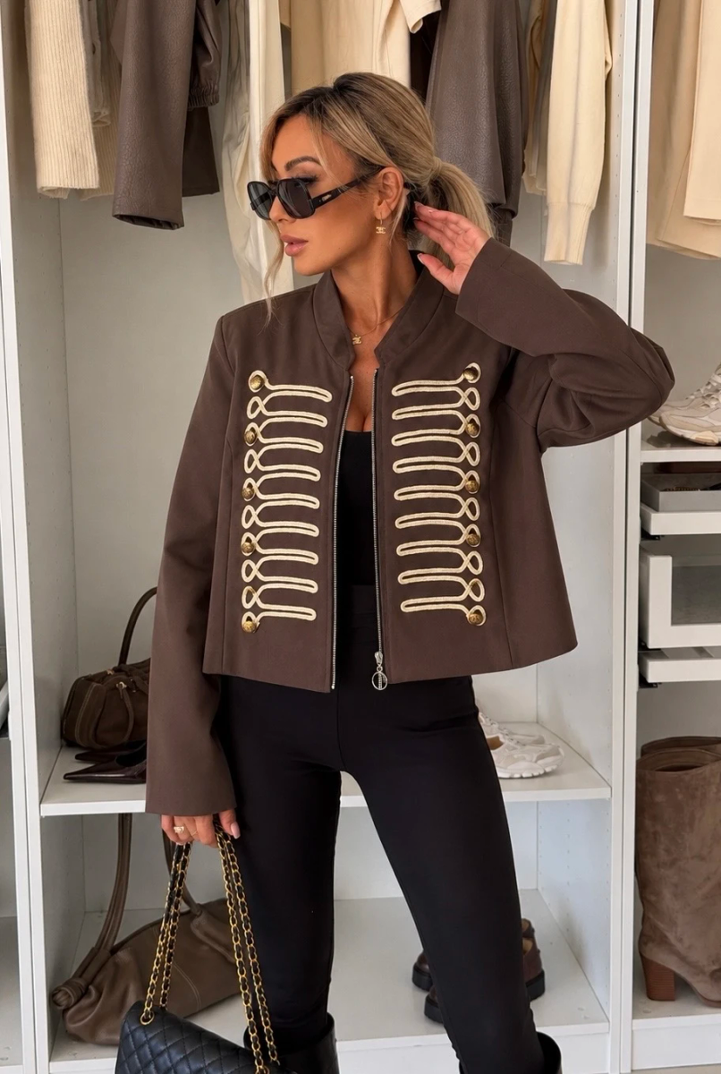 Veste officier zippée