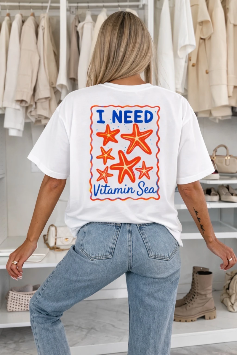 T shirt coton imprimé tendance