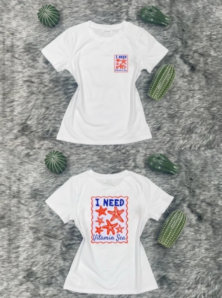 T shirt coton imprimé tendance 2