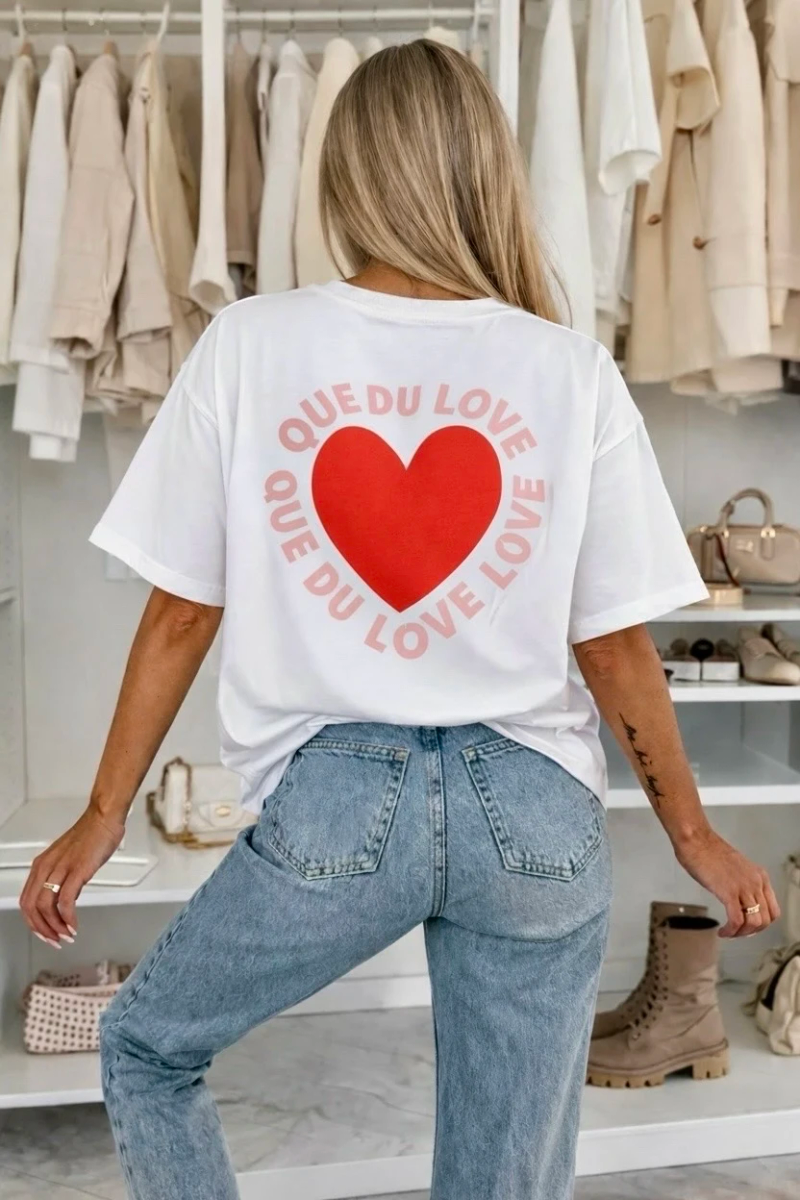T shirt coton imprimé tendance