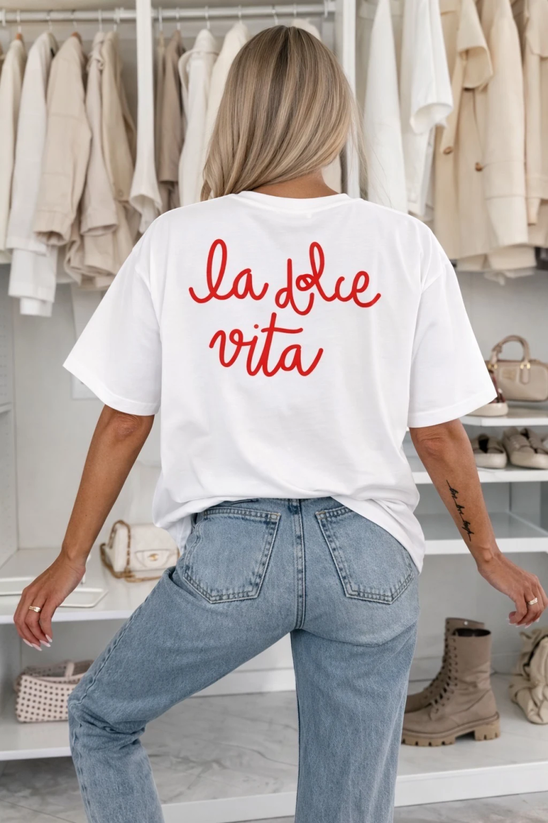 T shirt coton imprimé tendance