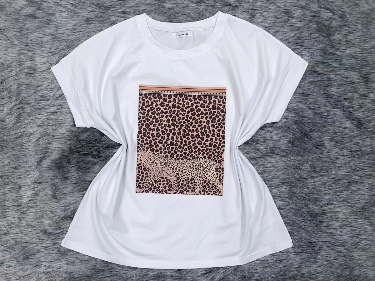Trendy printed cotton t-shirt 2